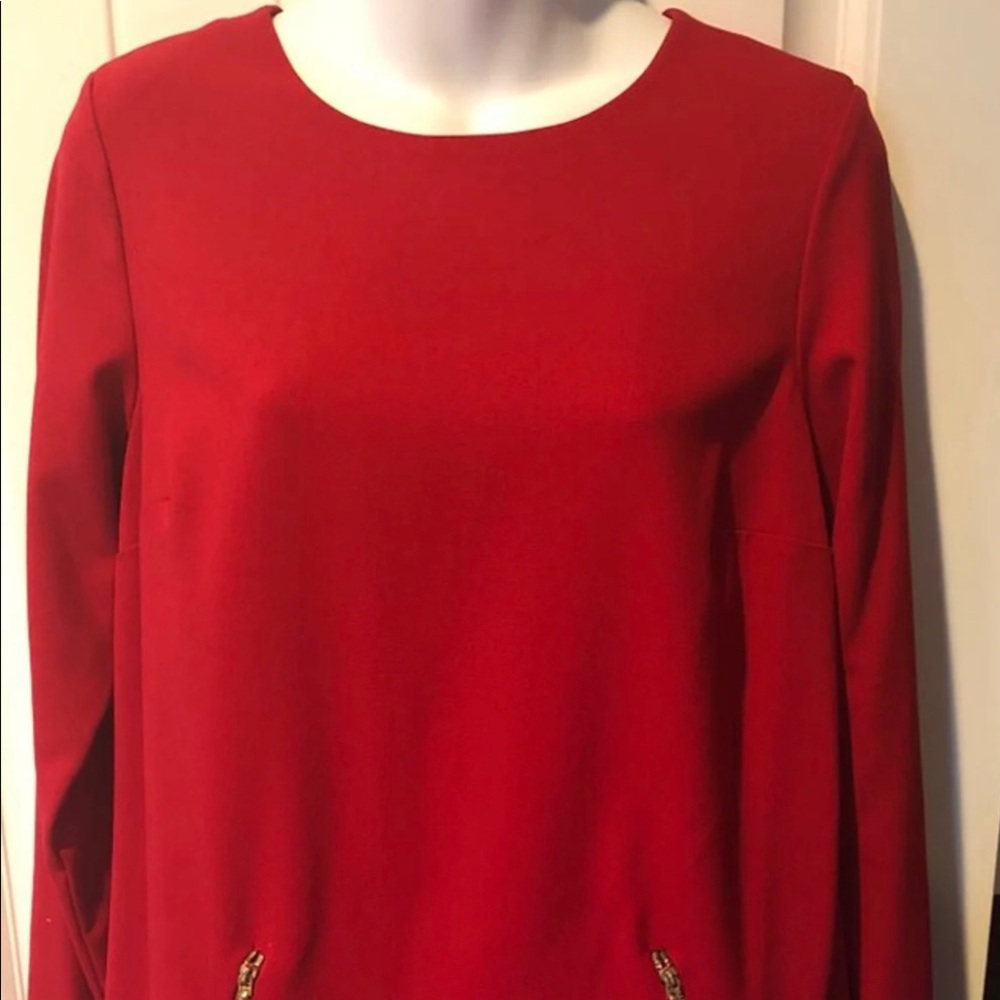 SALE Calvin Klein women's red dress top XS
